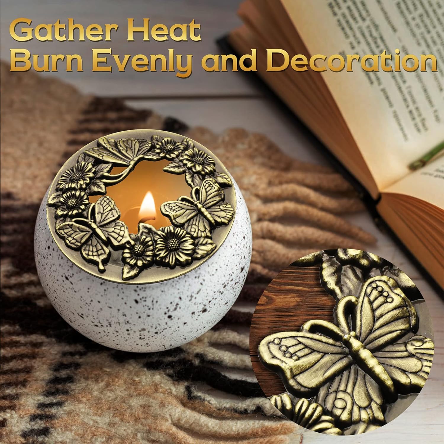 DORAFO 5 in 1 Candle Accessory Set with Gift Box - Bronze