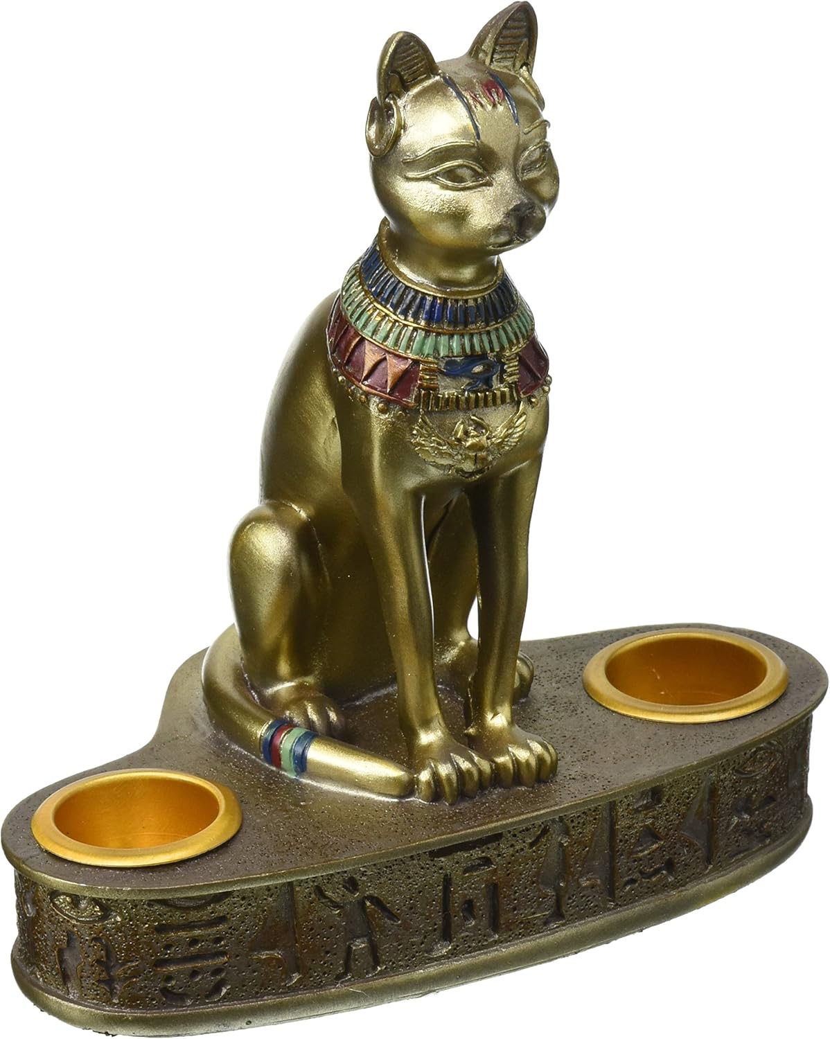 Design Toscano Bastet Candle Holder with Bronze Finish
