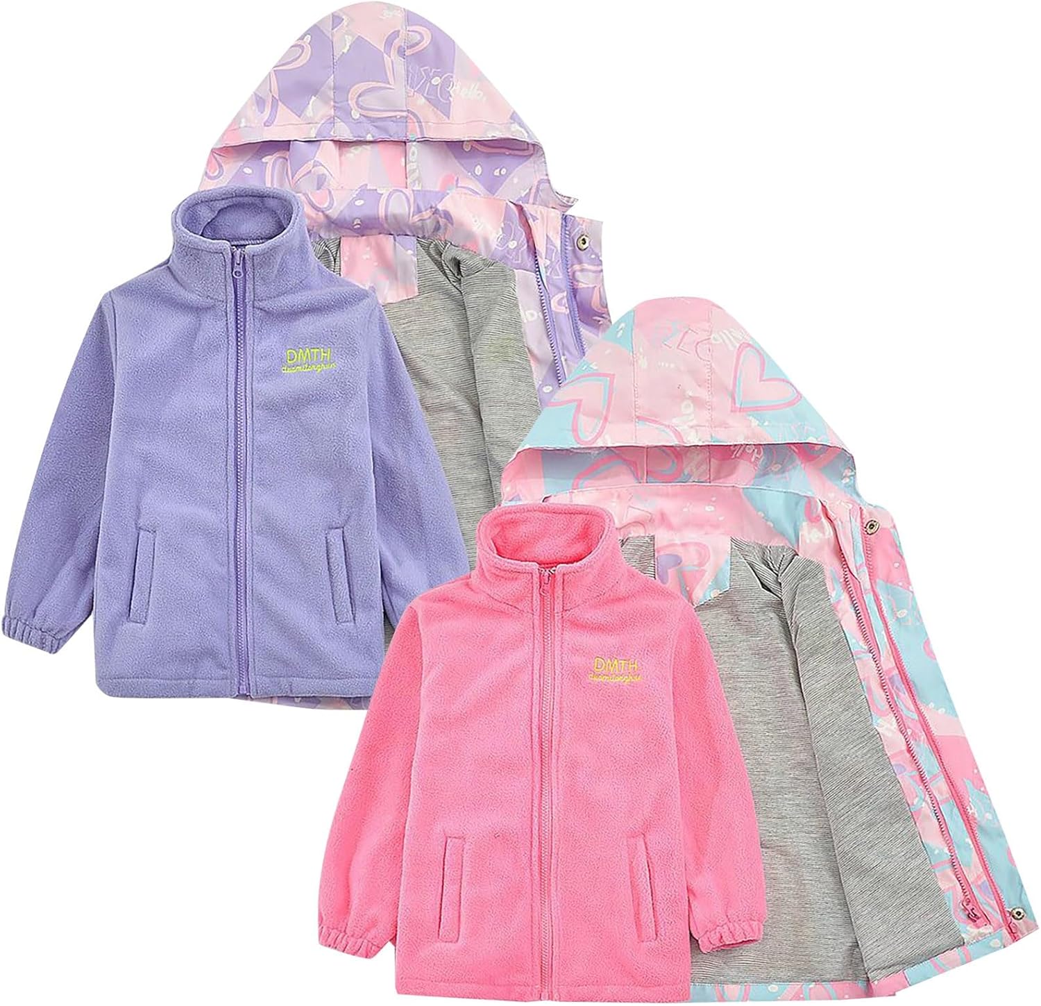 ToddlBy Kids Winter Hooded Zip-Up Jacket for Boys and Girls