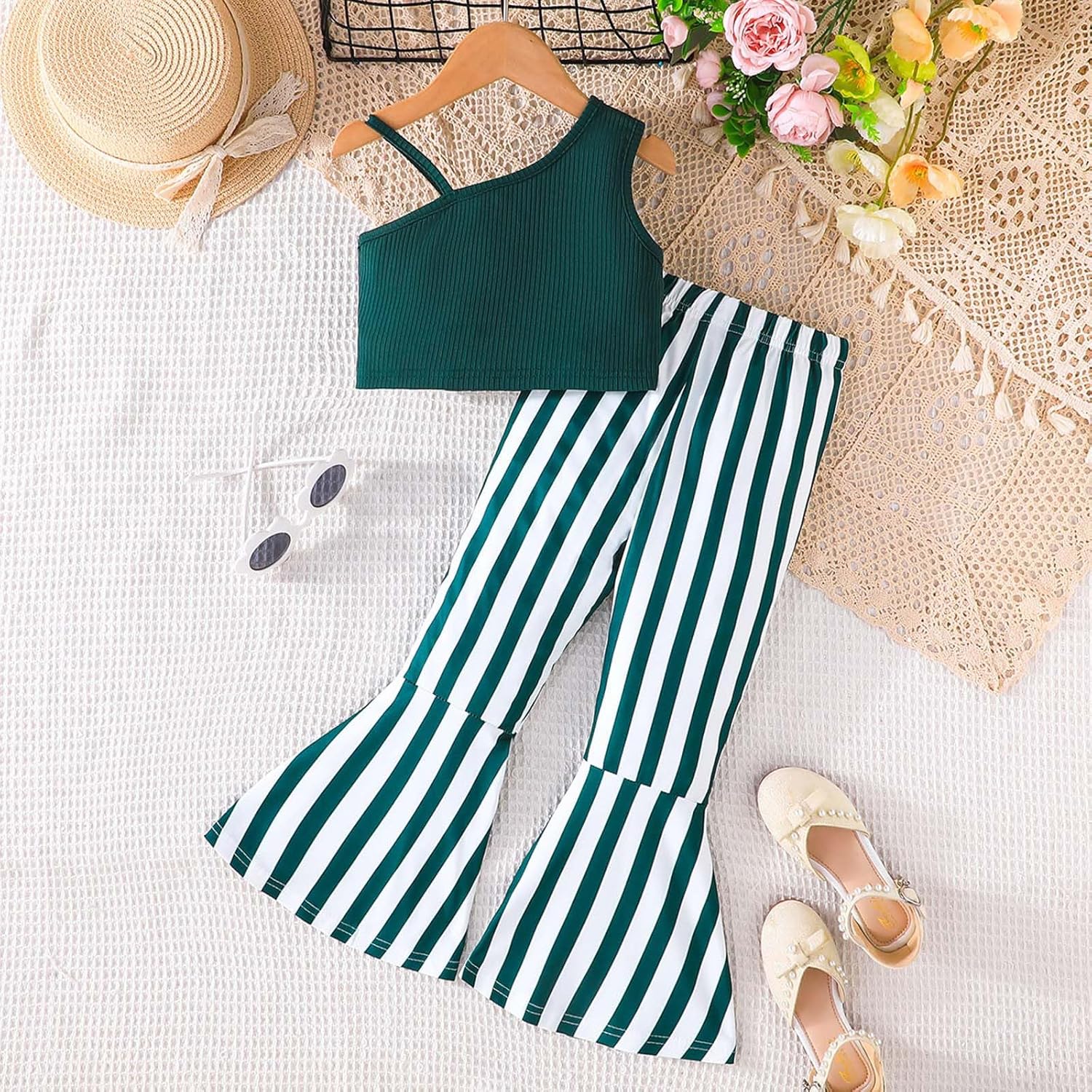 Summer 2 Piece Outfits for Girls 4-8 Years