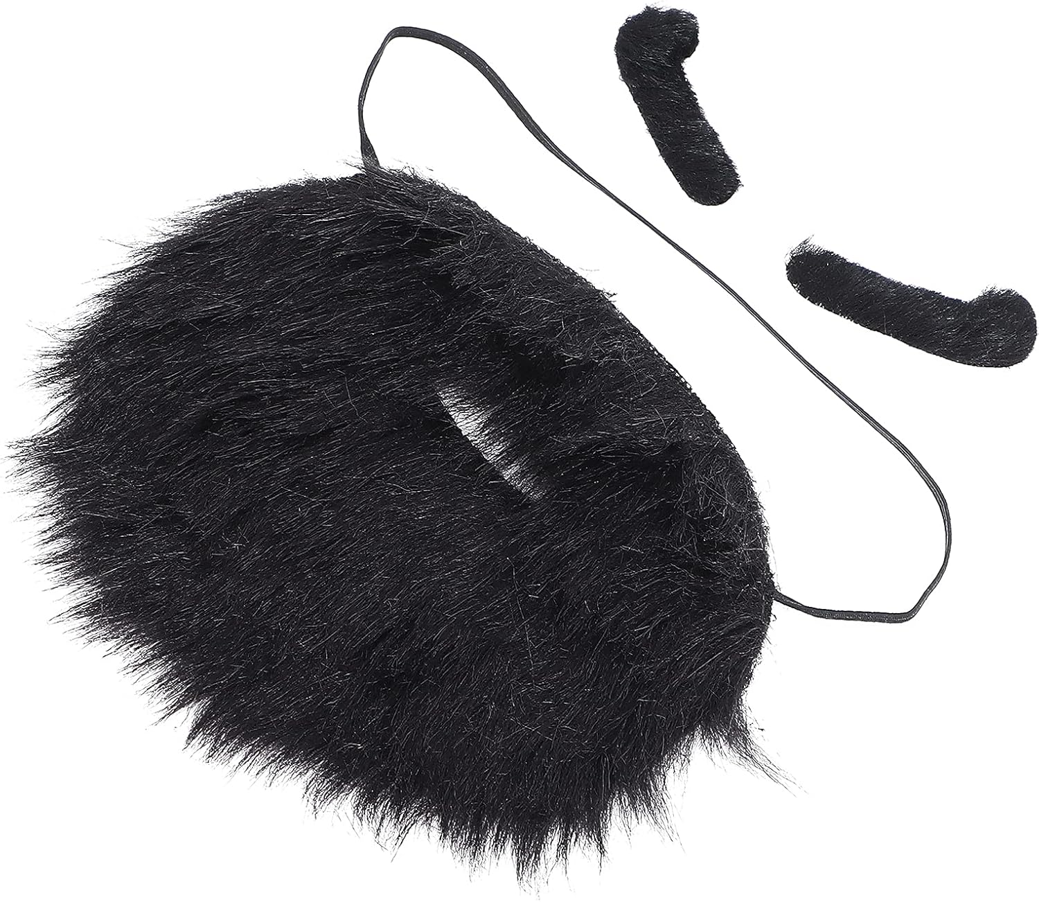 Balit Plush Beard Eyebrows Costume Accessory Blue Card