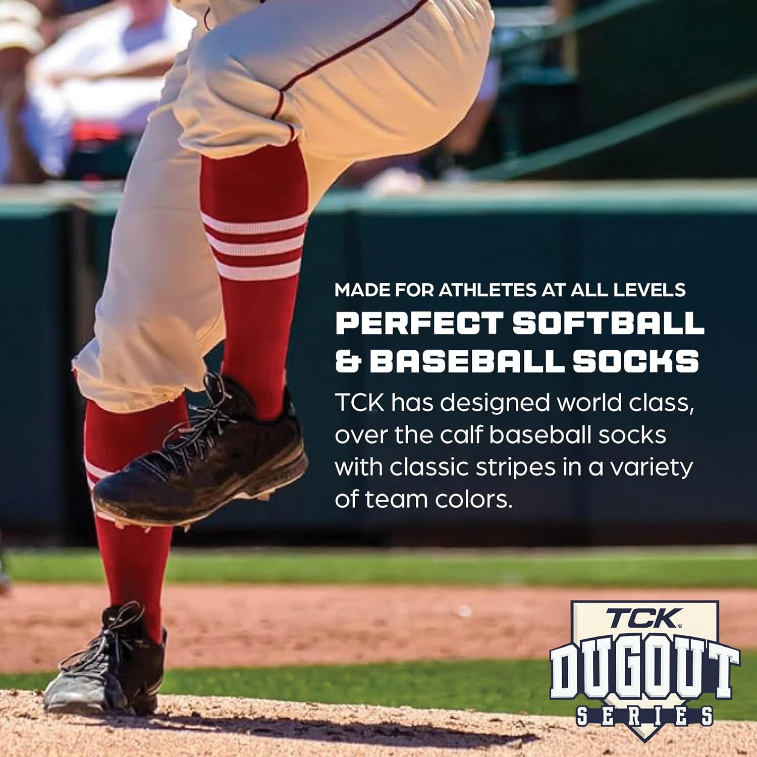 TCK Elite Performance Baseball Socks for Men and Women