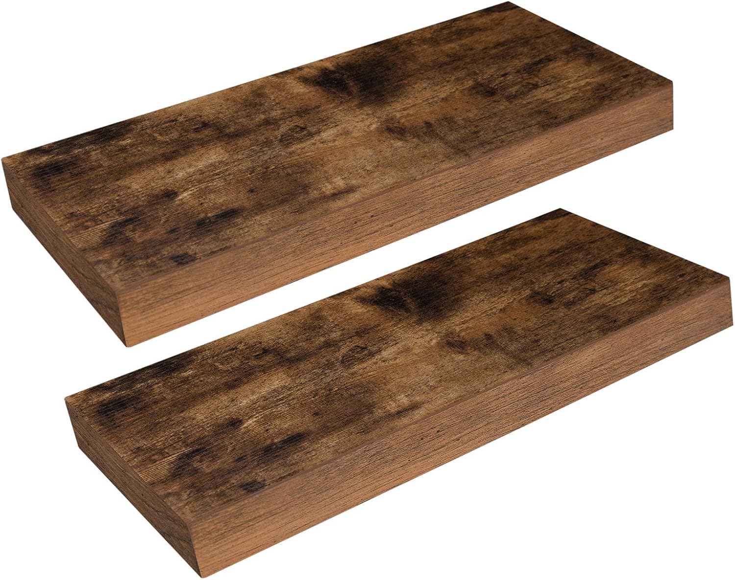 HOOBRO Floating Shelves Set of 2 Rustic Brown