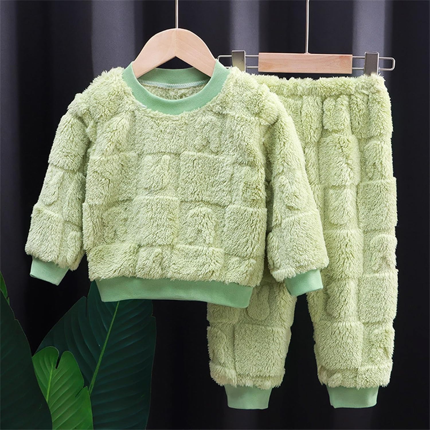 Soft Fuzzy 2-Piece Pajama Set for Kids