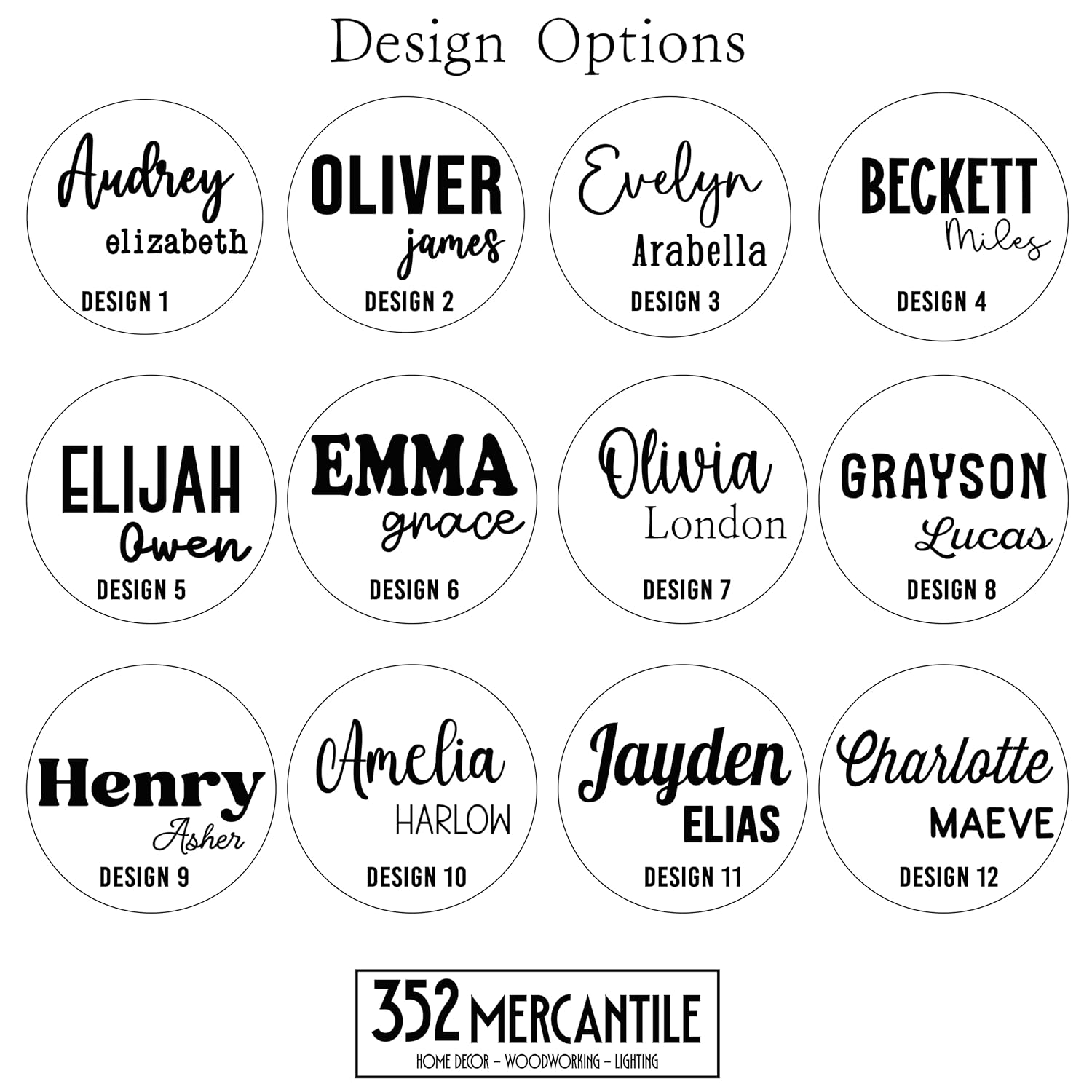 Personalized 3D Baby Name Announcement with Stats and Photo