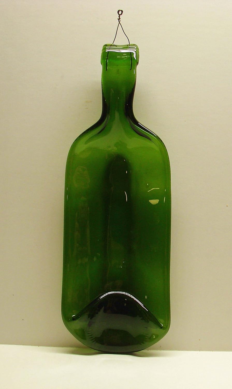 Moss Green Wine Bottle Incense Burner Candle Holder