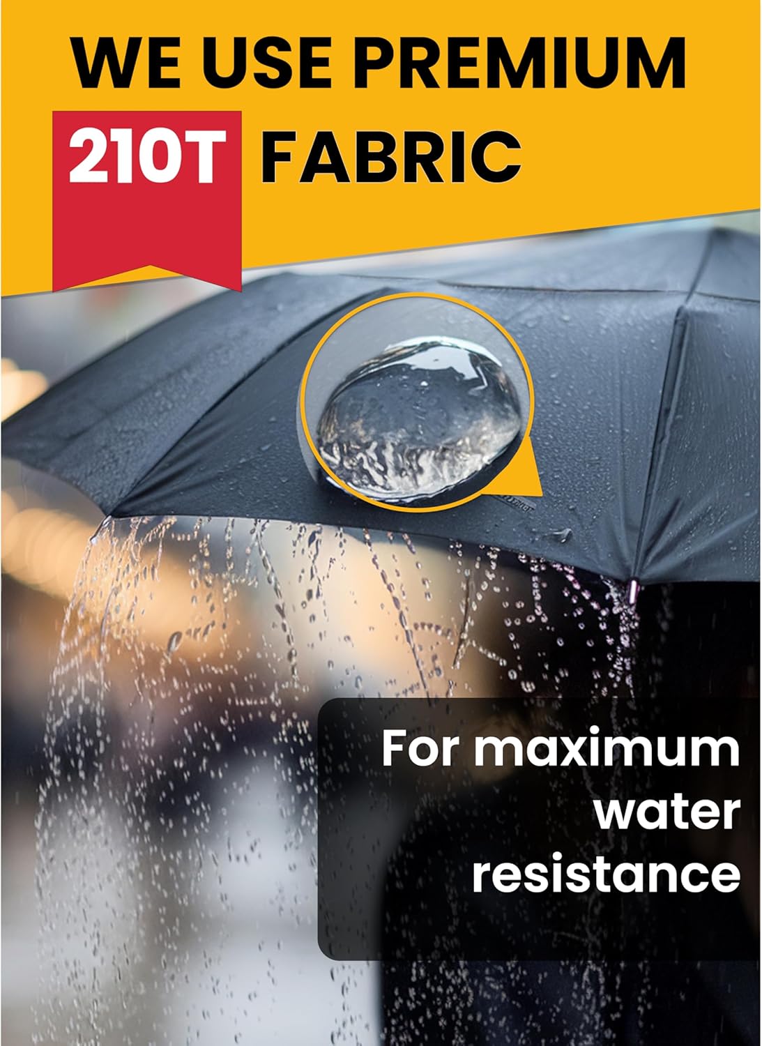 Windproof Travel Umbrella with 10 Bigger Canopy 1