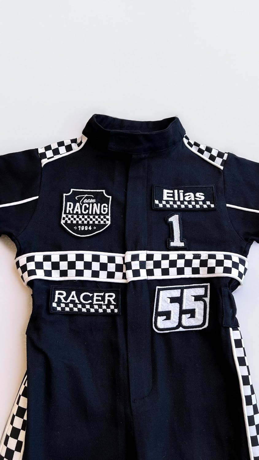 Handmade Race Car Driver Costume for Toddlers - 12-18 Months