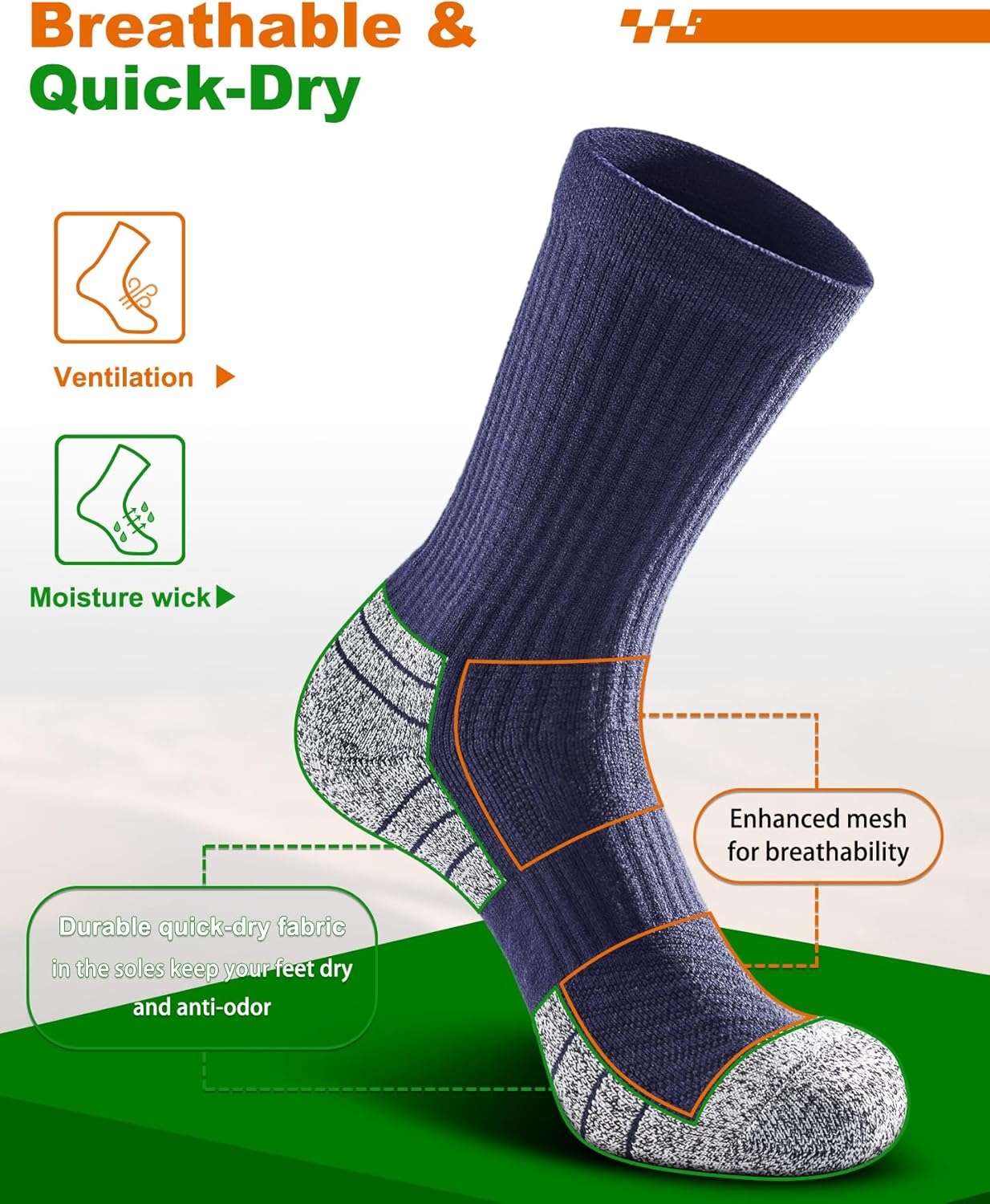 NSRRUN TURTLE Winter Thermal Socks for Men Women