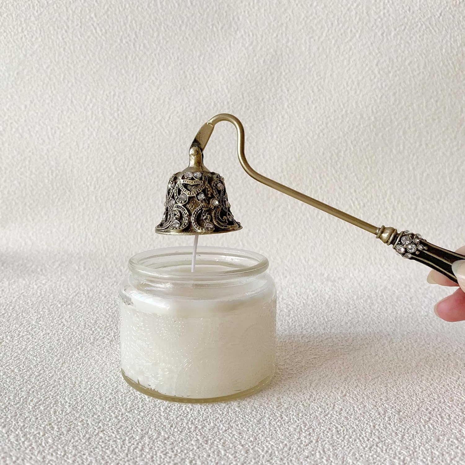 Pasiir Candle Snuffer Decorative Metal Candle Extinguisher Tool