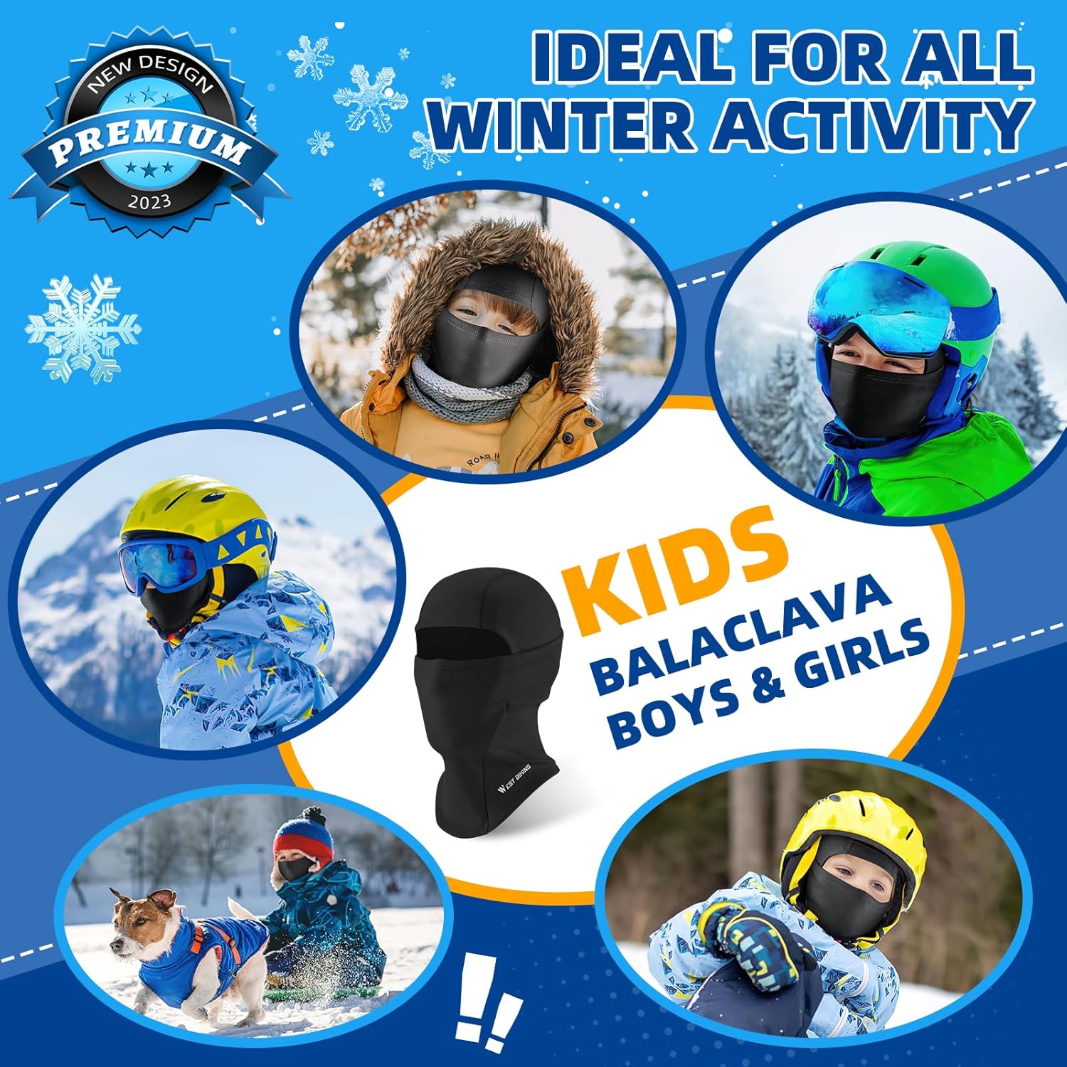 ICOCOPRO Kids Balaclava Windproof Thermal Face Mask