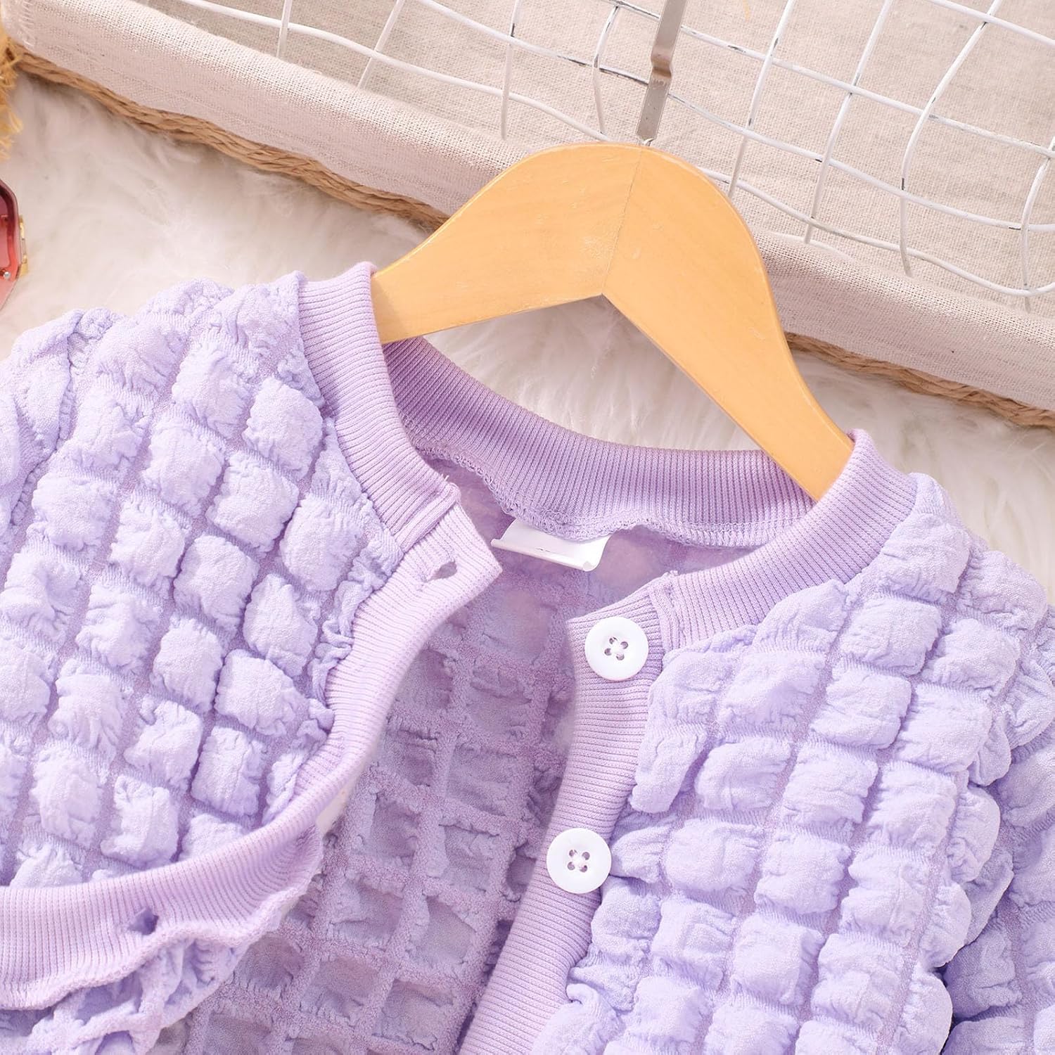 Toddler Girls Floral Print Coats Dress 3PCS Winter Outfit Set