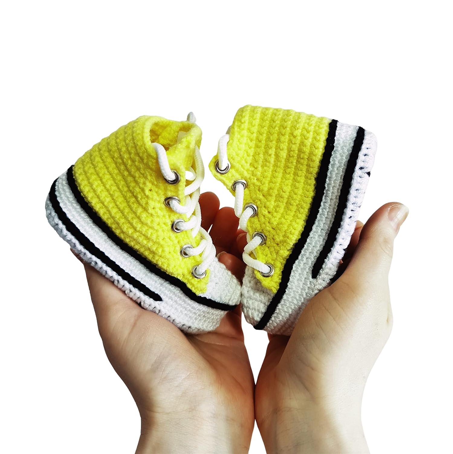Sa By Seay Handmade Neon Yellow Baby Booties