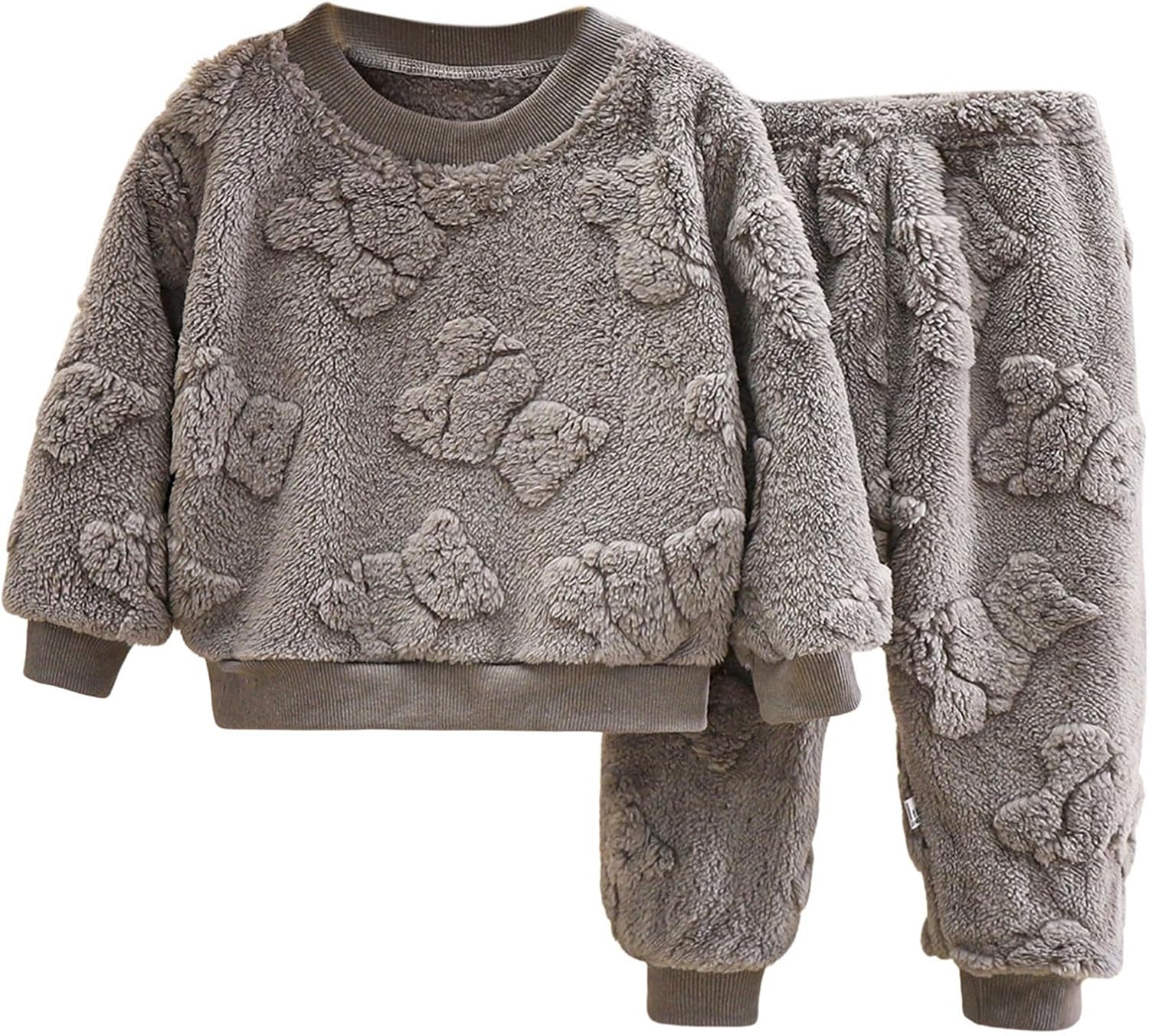 Kids 2-Piece Fleece Pajama Set for Winter
