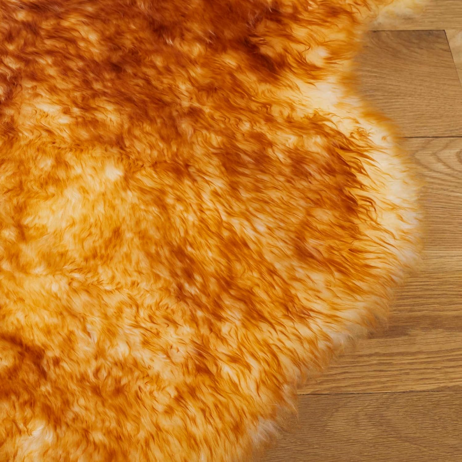 Safavieh Sheep Skin Runner Rug 2 x 6 Champagne