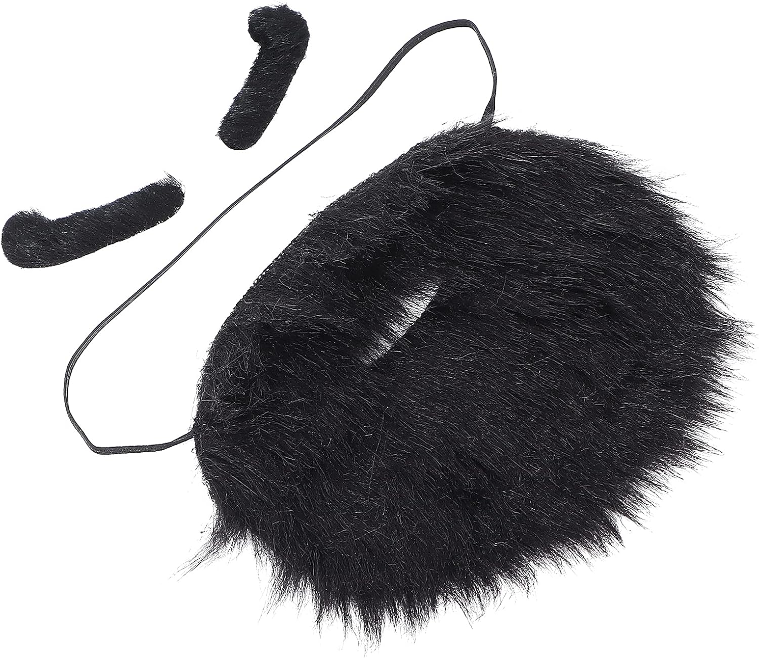 Balit Plush Beard Eyebrows Costume Accessory Blue Card