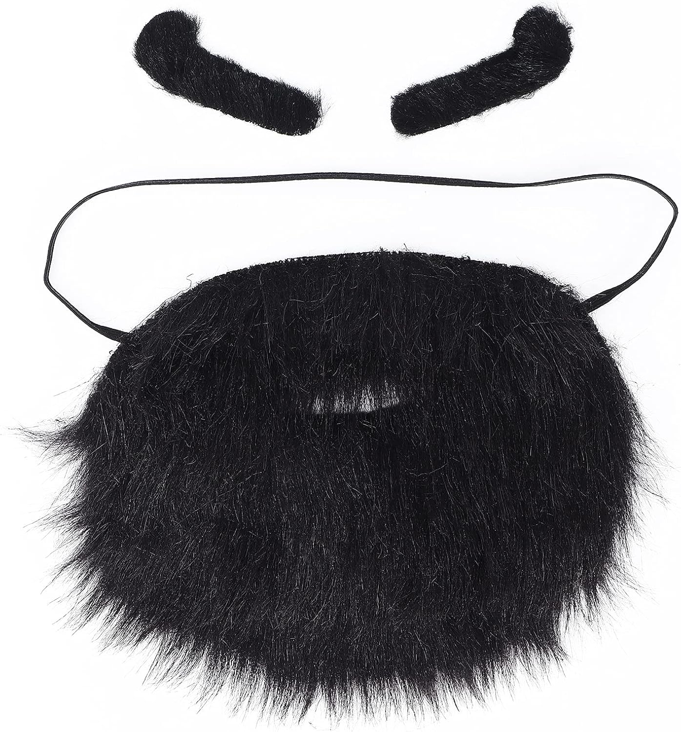 Balit Plush Beard Eyebrows Costume Accessory Blue Card