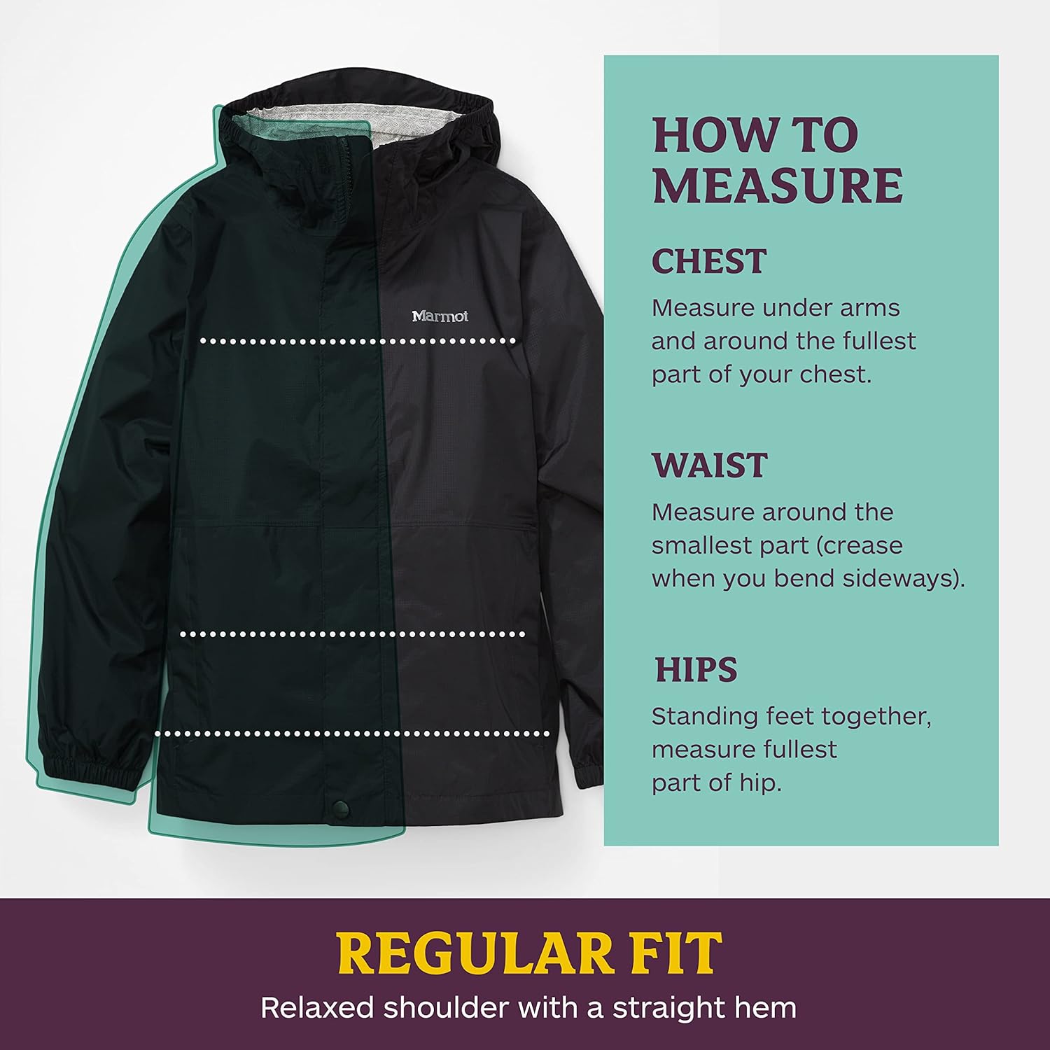 MARMOT Kids Precip Eco Waterproof Rain Jacket