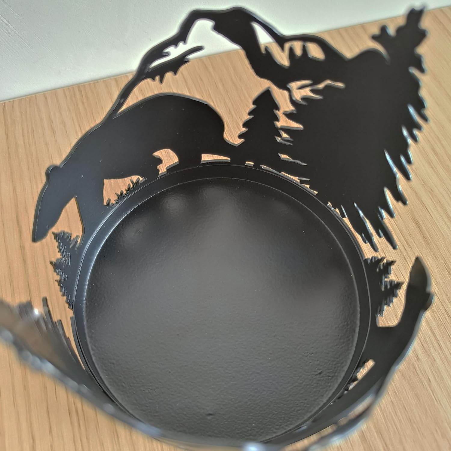 iobiotio Bear and Forest Candlestick Holder