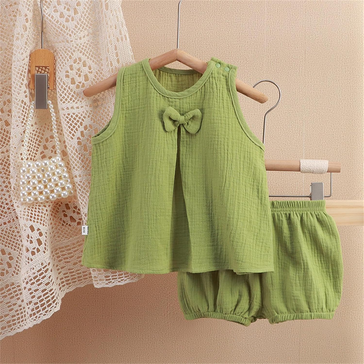 Baby Girl Twin Skirt Suit Spring Summer Breathable