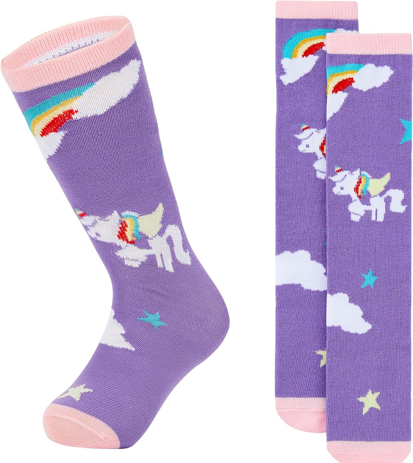 Zando Toddler Soccer Socks for Boys Girls 3-6 Years
