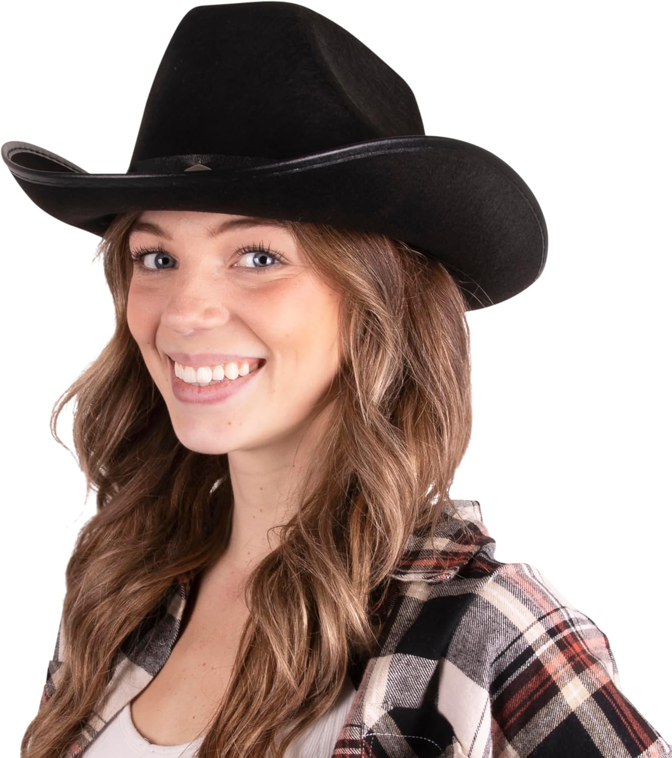Kangaroo Cowboy Hat - Black Universal Fit for Women Men