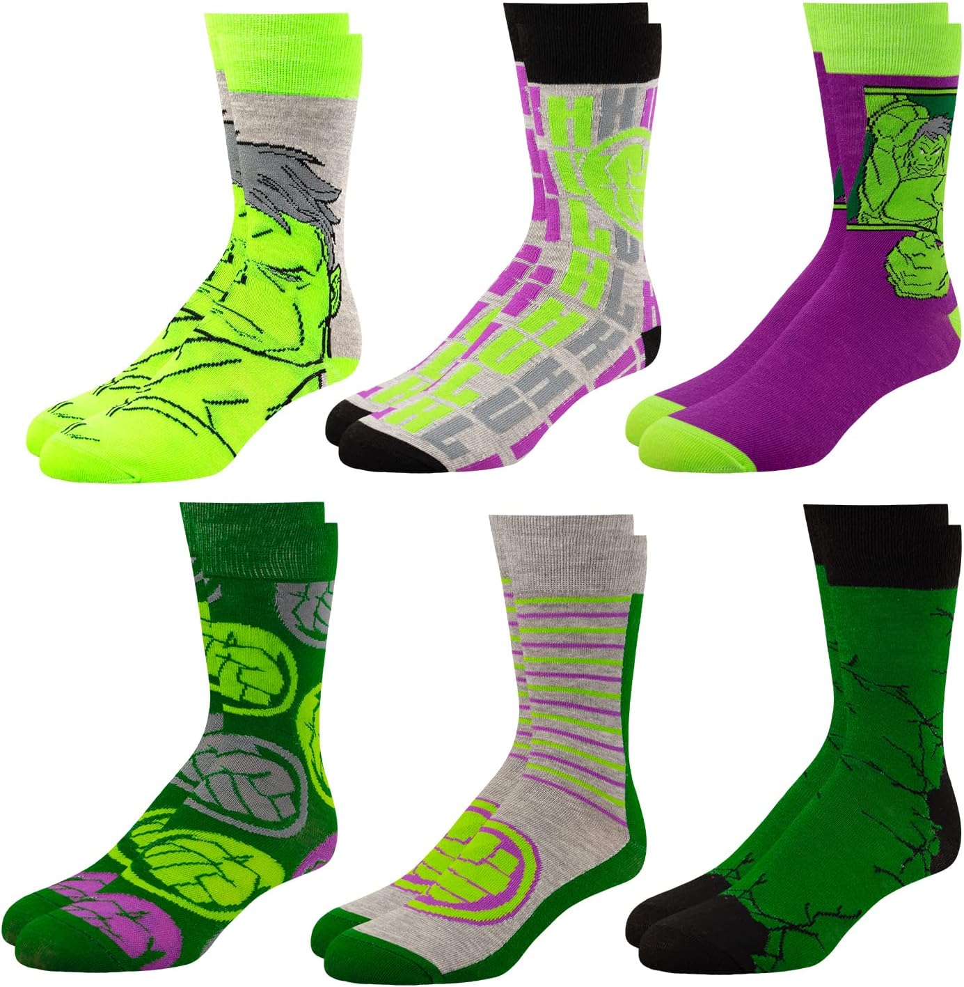 Marvel Legends Socks for Boys Men - 6 Pack