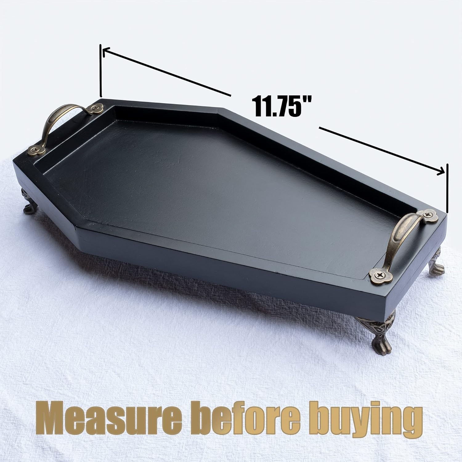 Gothic Coffin Tray - Rustic Decor for Home