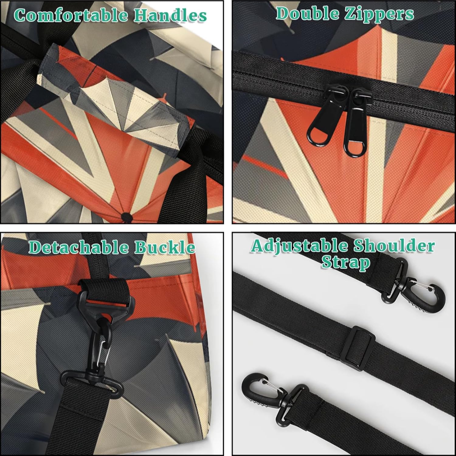 Pixframy Flag Gym Bag for Fitness Travel Sports