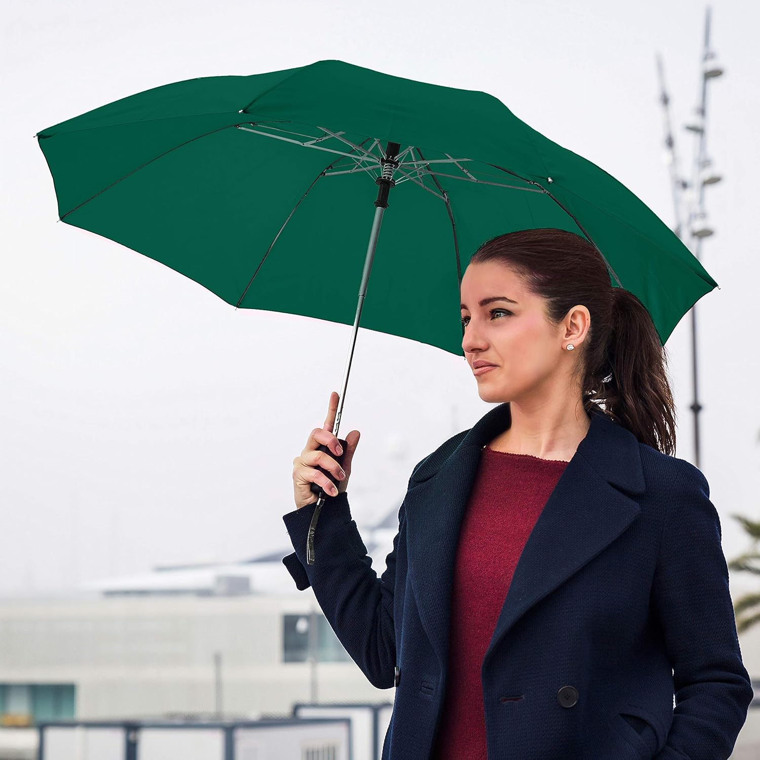 STROMBERGBRAND 42 Auto Open Travel Umbrella