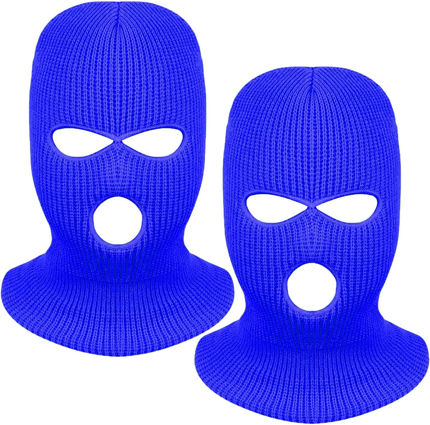 Tmflexe 2 Pieces 3-Hole Ski Mask Winter Balaclava Cap