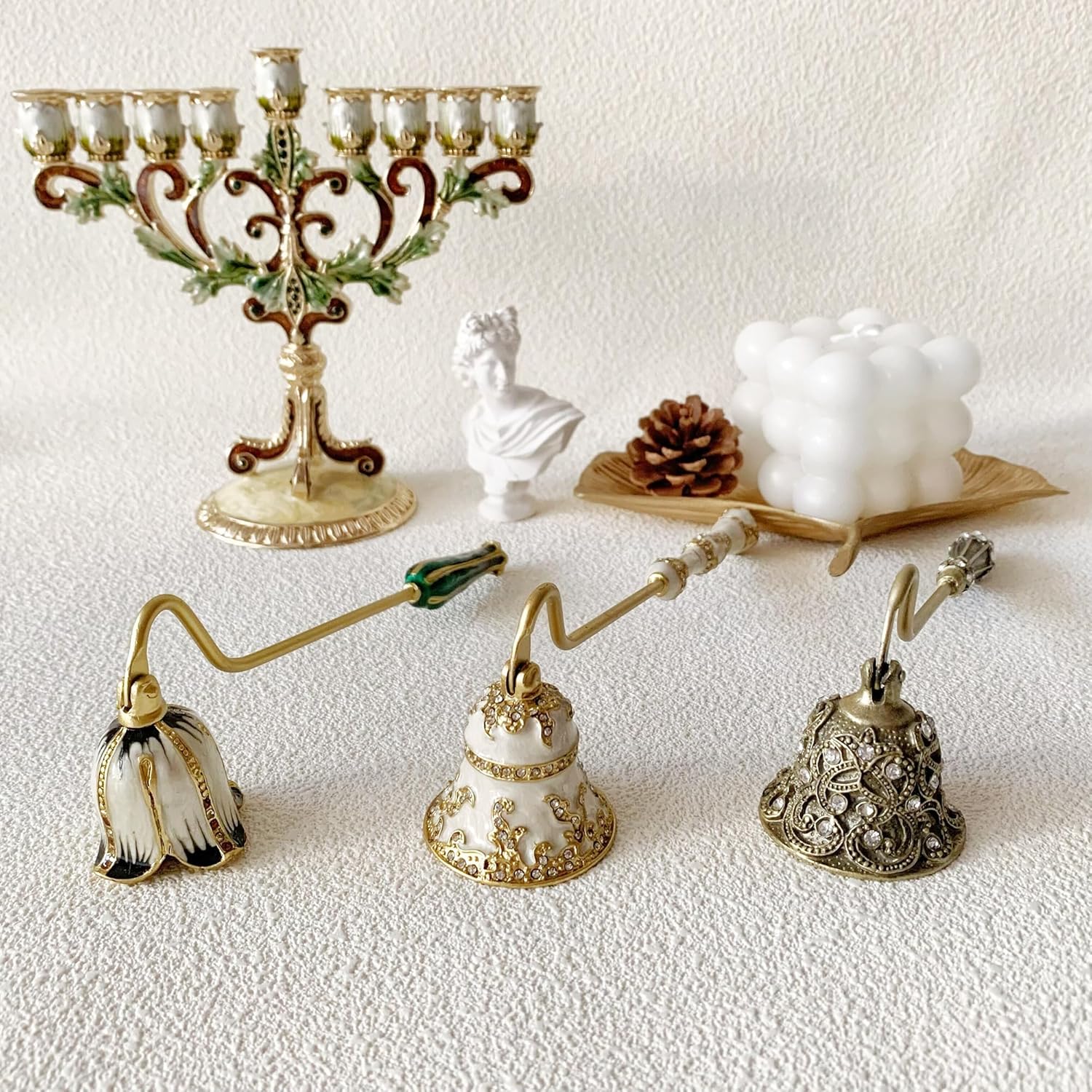 Pasiir Candle Snuffer Decorative Metal Candle Extinguisher Tool