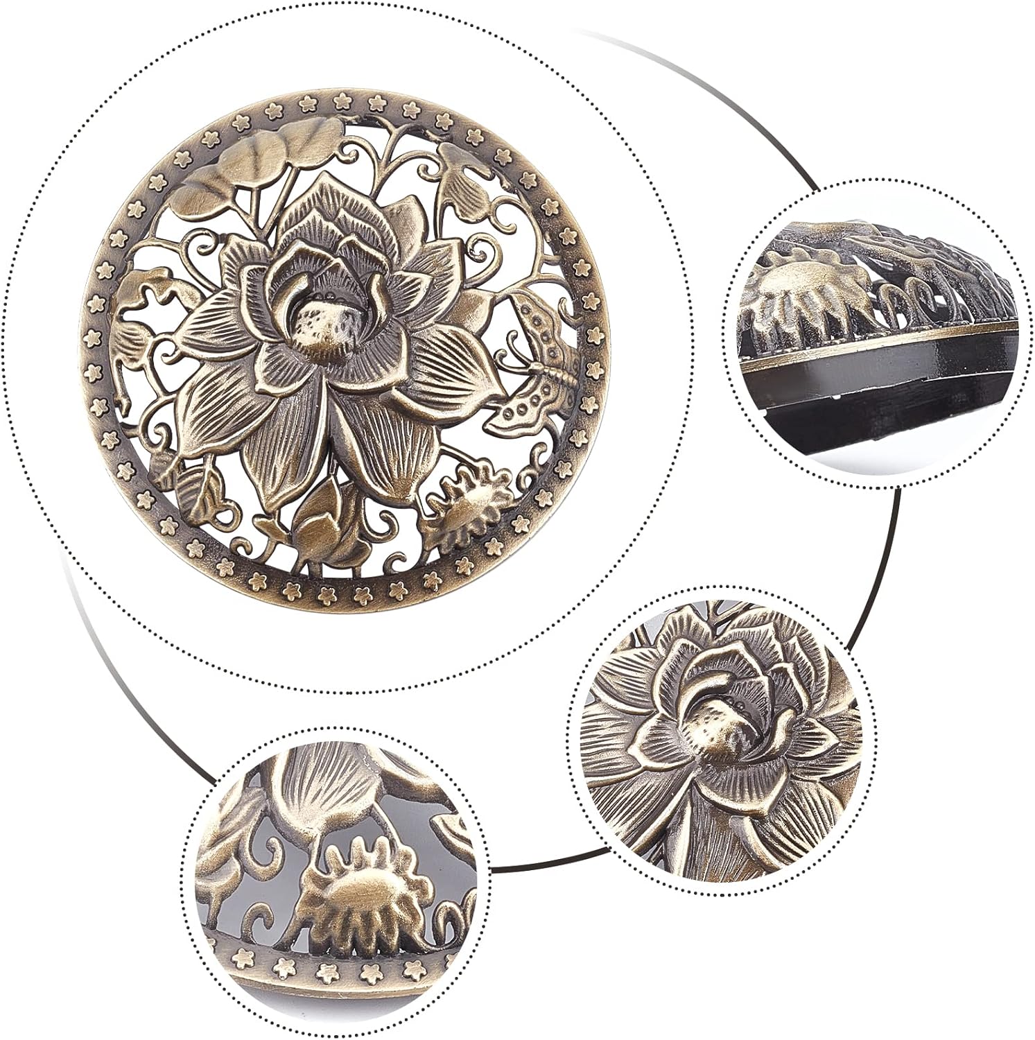 GORGECRAFT 2PCS Lotus Scented Candle Covers
