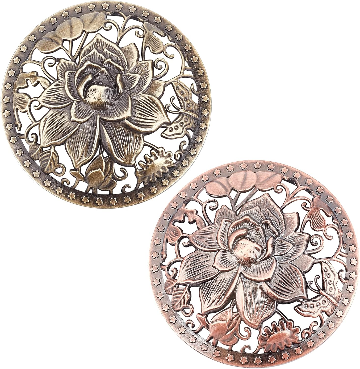 GORGECRAFT 2PCS Lotus Scented Candle Covers