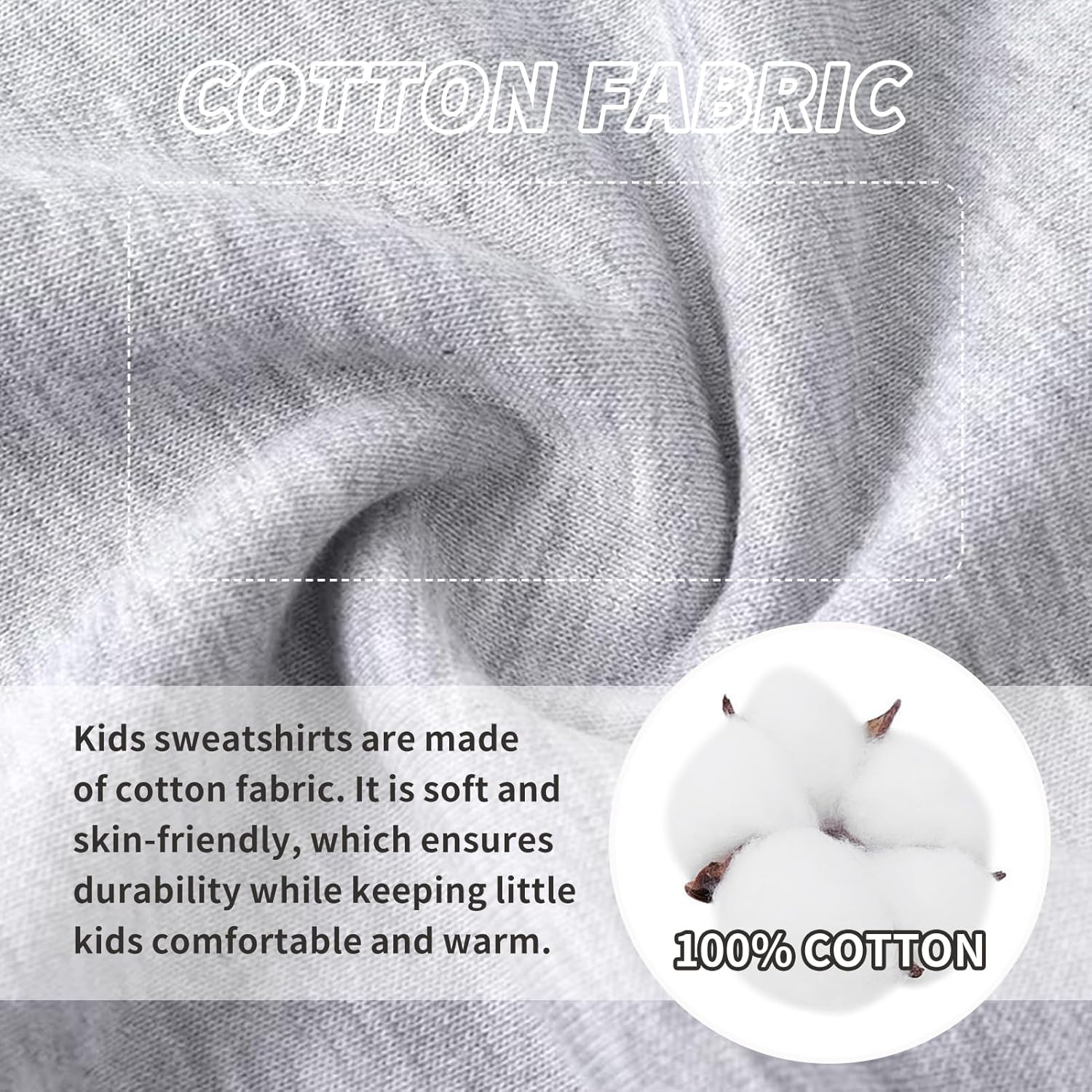 Shouldin 2-Pack Unisex Kids Thin Sweatshirts