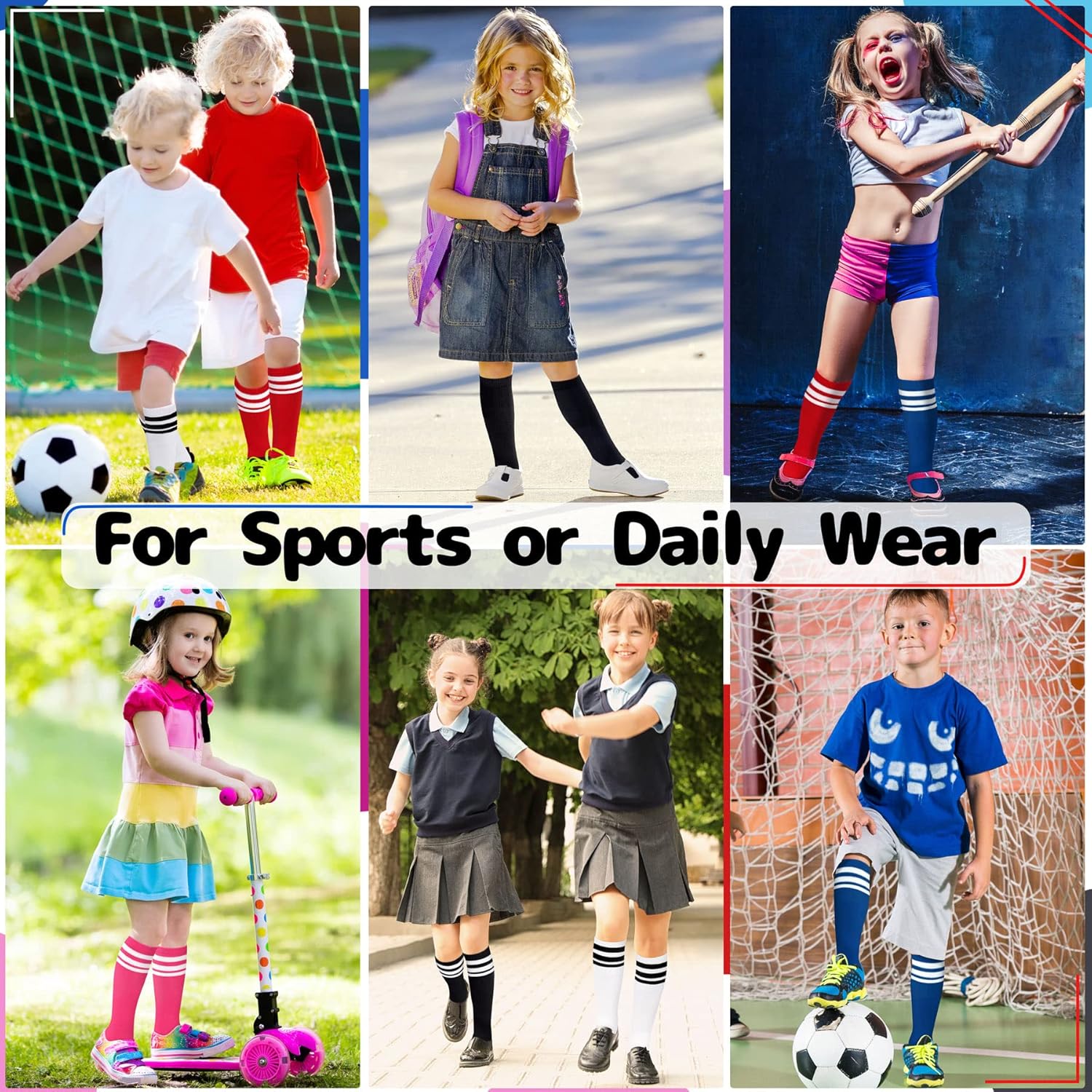 Olreco Toddler Soccer Socks for Kids