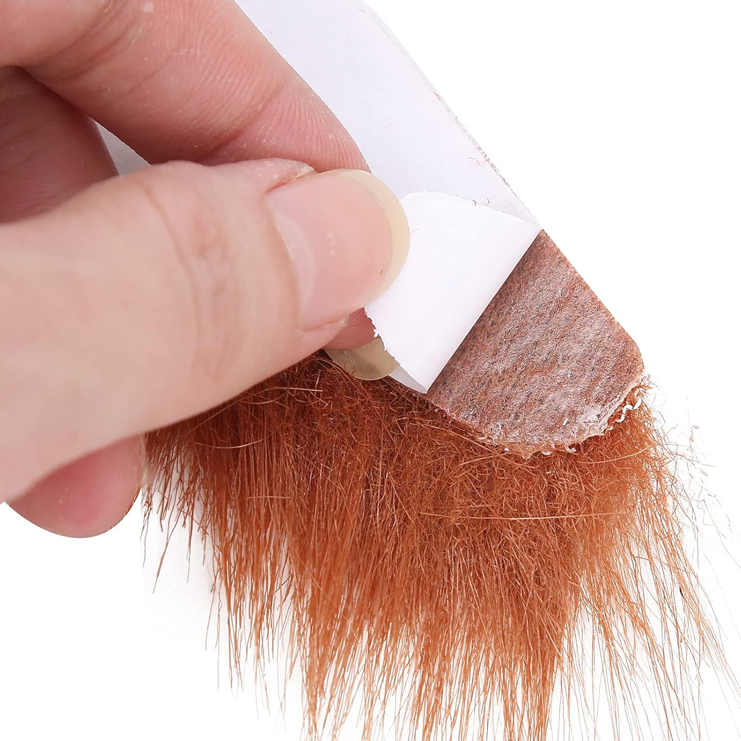 Wnvivi 3pcs Fake Beard Eyebrow Set - Self Adhesive Costume Facial Hair
