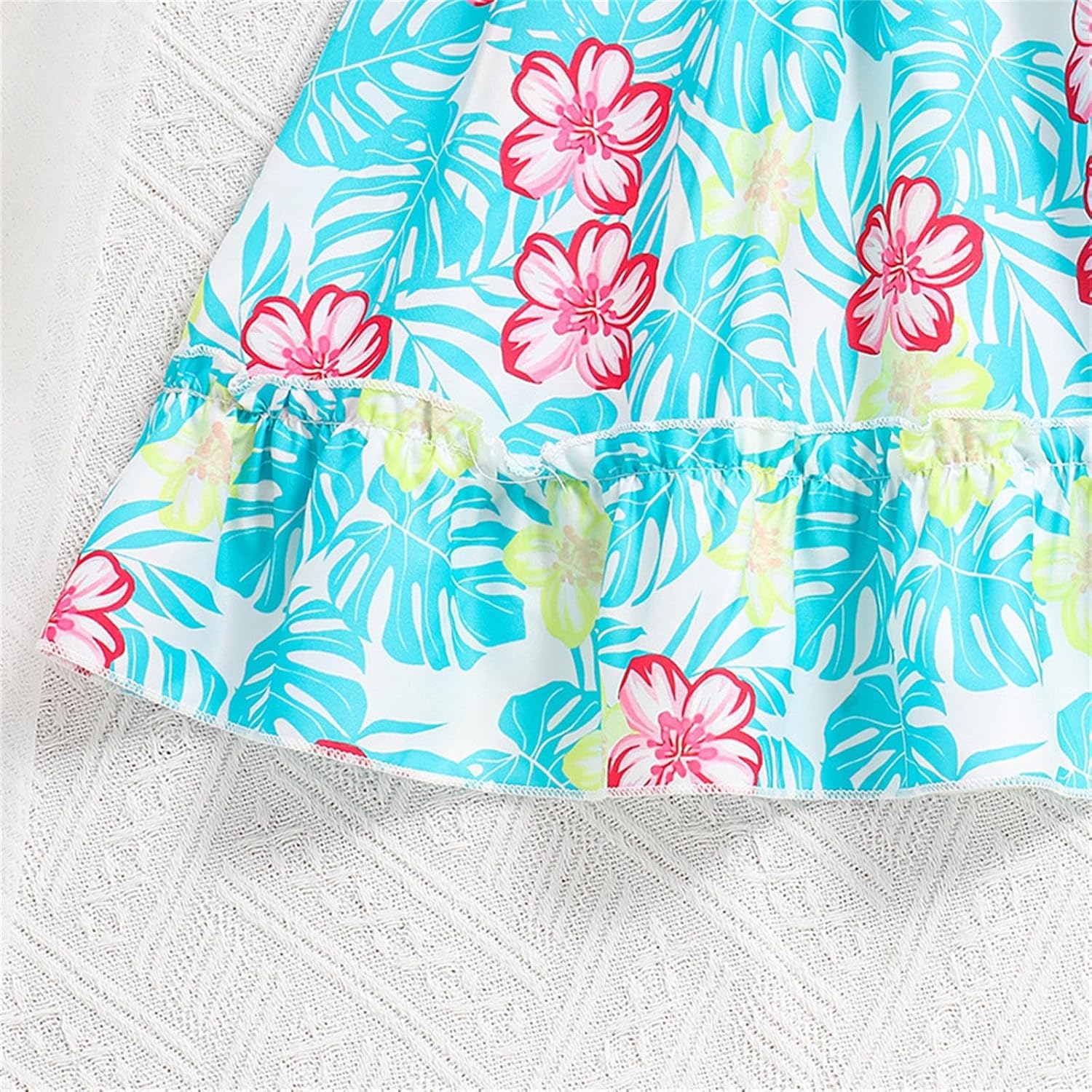 2024 Summer Girls Clothing Half Skirt Top Printed Set