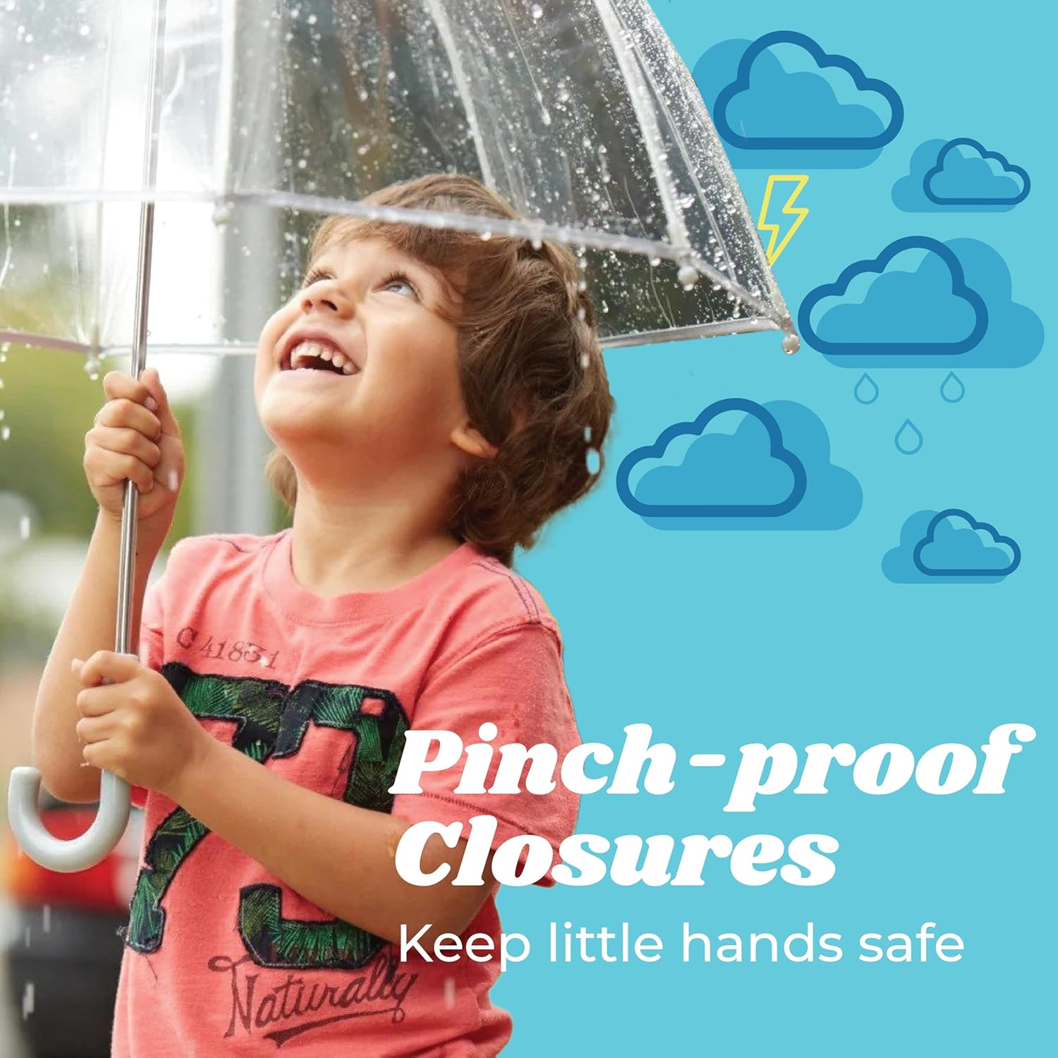 Totes Kids Clear Bubble Umbrella with Dome Canopy 38 Pink 1