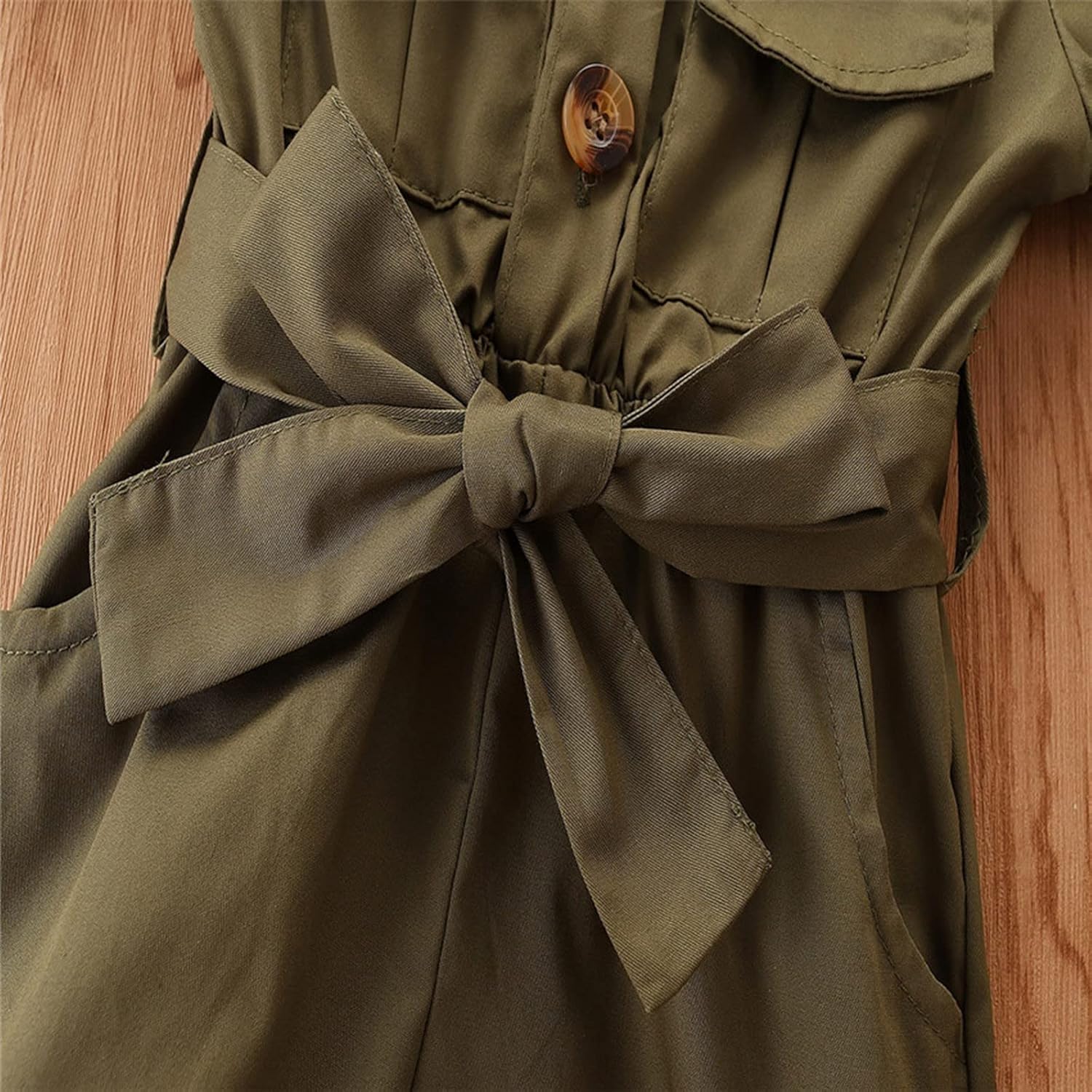 Stylish Cargo Jumpsuit for Toddler Girls 0-3 Months 1