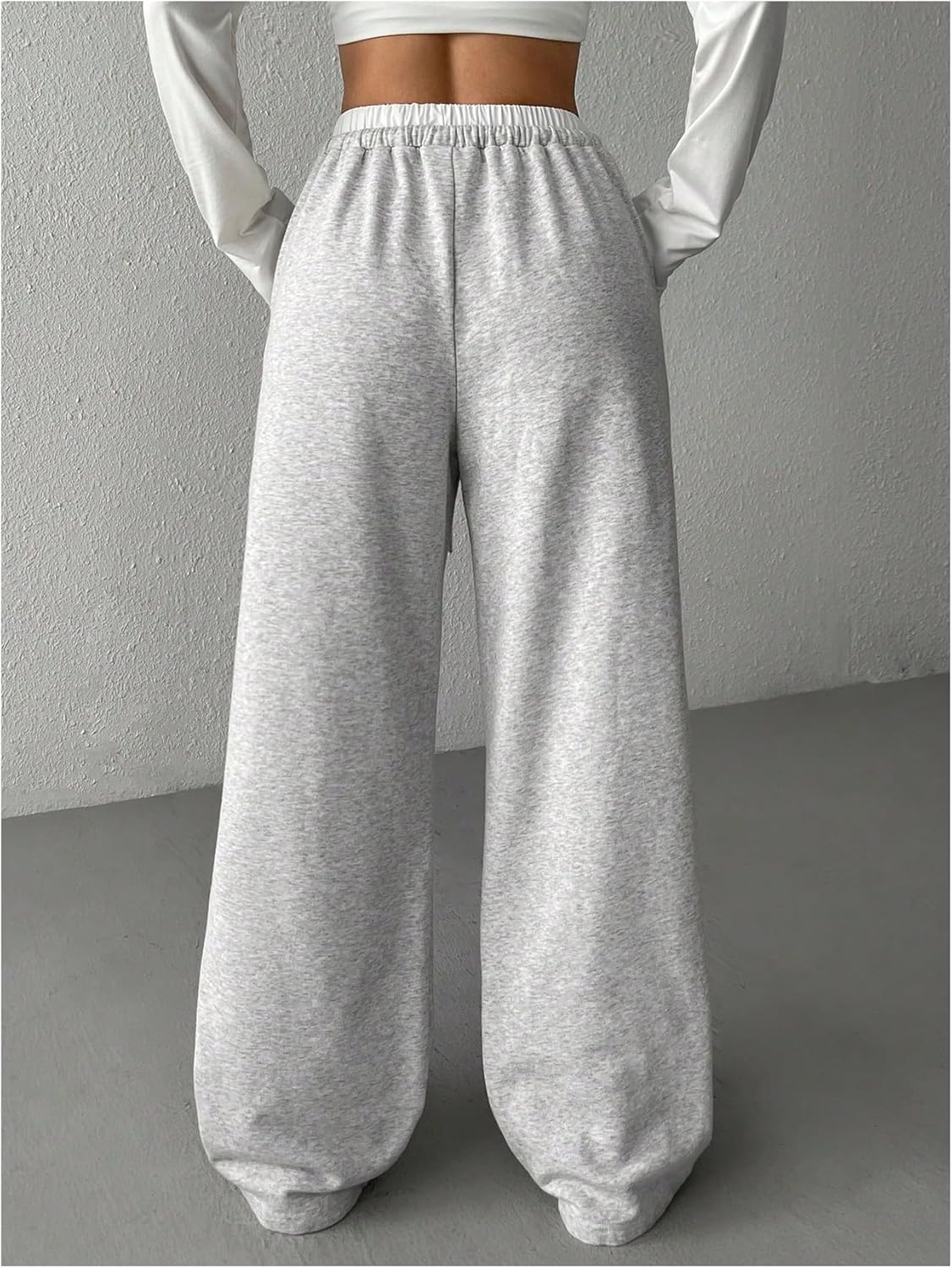 SOLY HUX Girls Drawstring Waist Sweatpants Loose Wide Leg