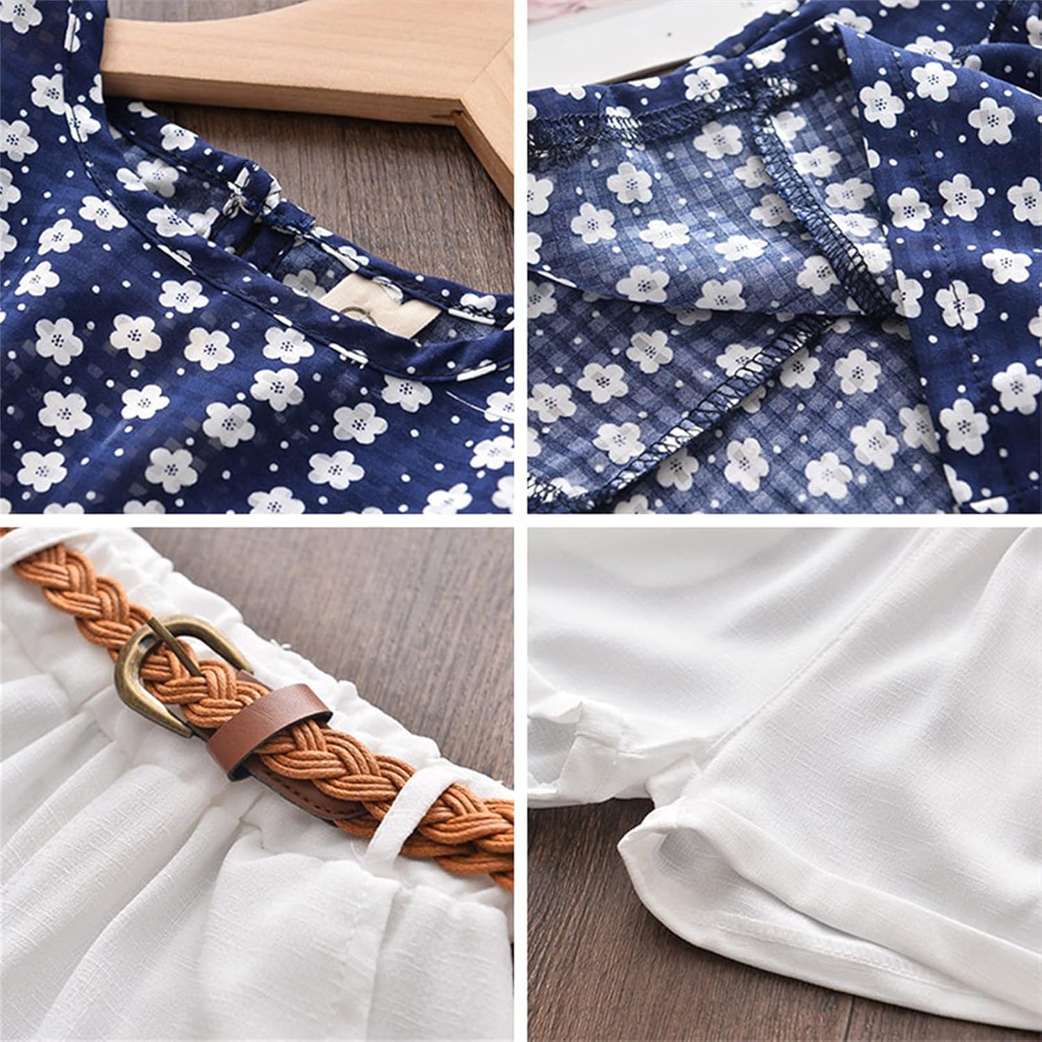 Floral Patchwork Shorts Set for Girls 2025