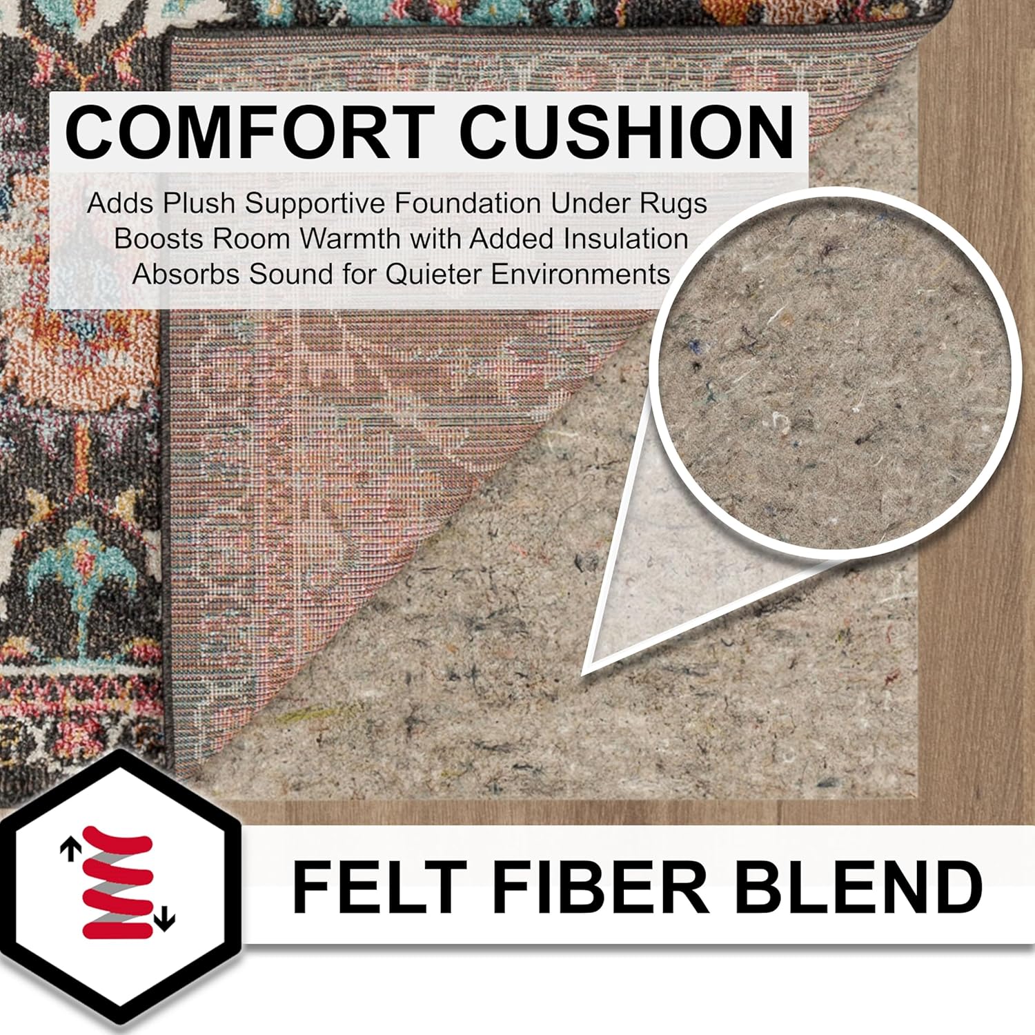 Mohawk Home 5 x 7 Felt Rug Pad 14 Inch