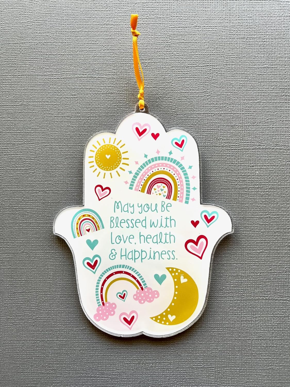 Lea Joelle Hamsa Wall Hanging with Bow