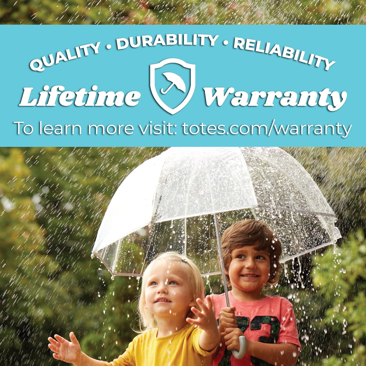 Totes Kids Clear Bubble Umbrella with Dome Canopy 38 Pink 1