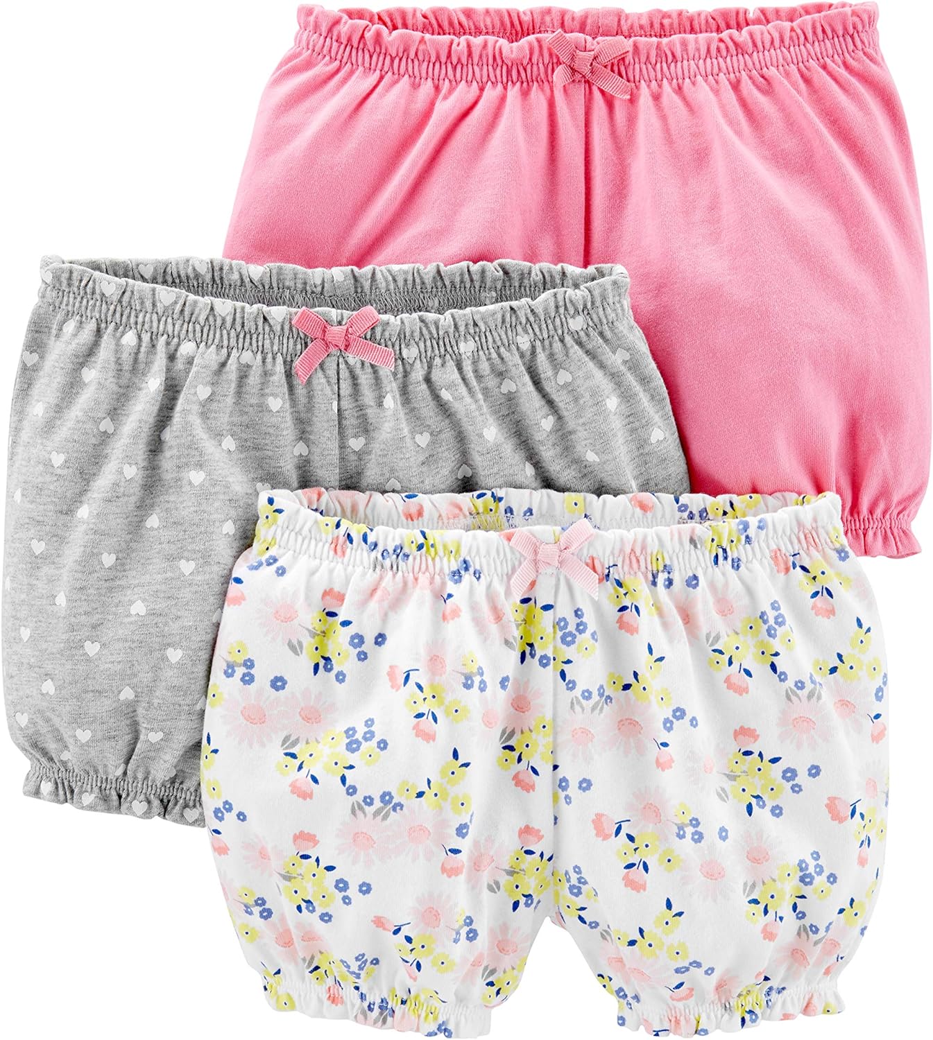 Simple Joys by Carters Girls 3-Pack Knit Shorts
