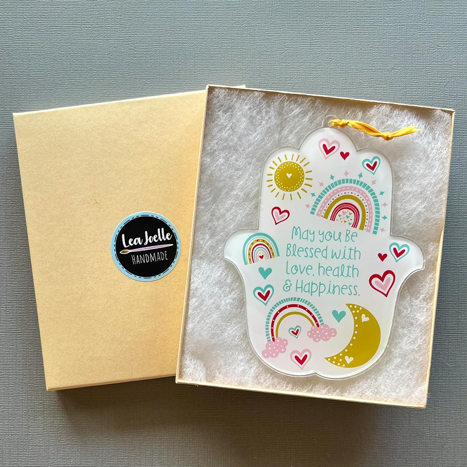 Lea Joelle Hamsa Wall Hanging with Bow
