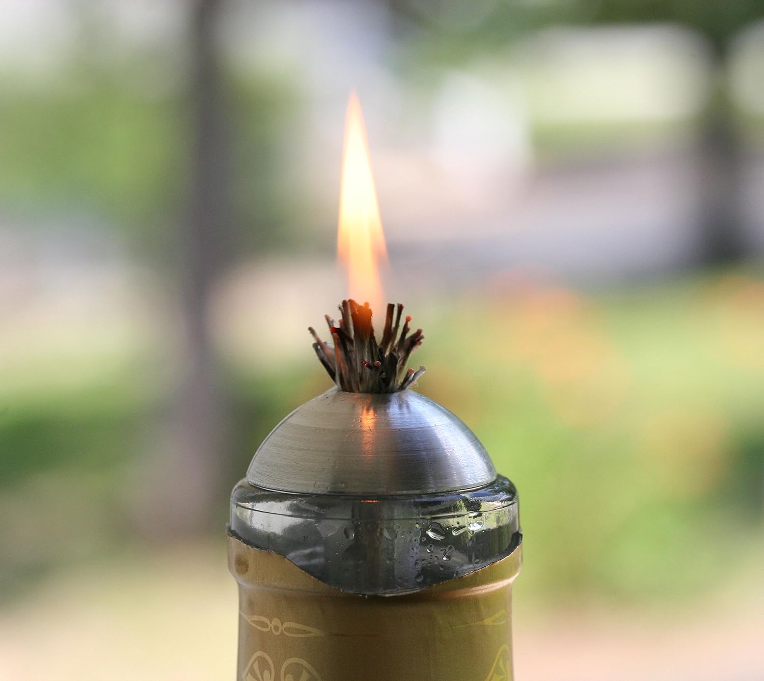 Aluminum Wine Bottle Wick Holder 1 Wide 8 Wicks 1
