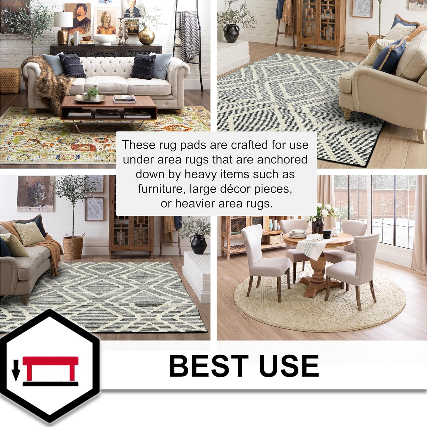 Mohawk Home 5 x 7 Felt Rug Pad 14 Inch