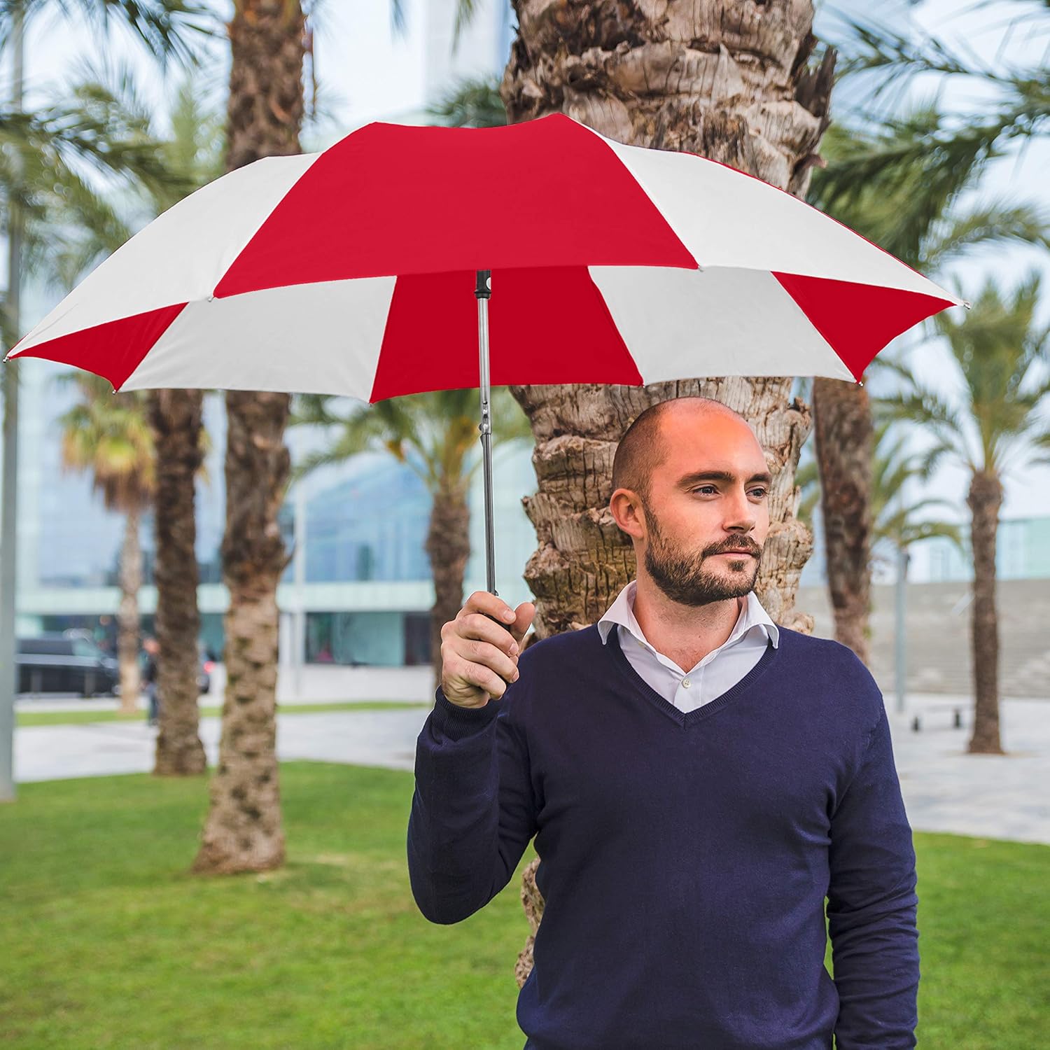 STROMBERGBRAND Automatic 42 Compact Travel Umbrella